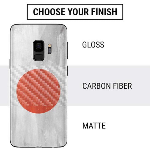 Japanese Flag Distressed Galaxy S9 Skin